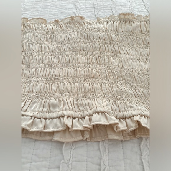 NEW FREE PEOPLE - Stretch Crop Tube Top in Satin Finish - Picture 9 of 11